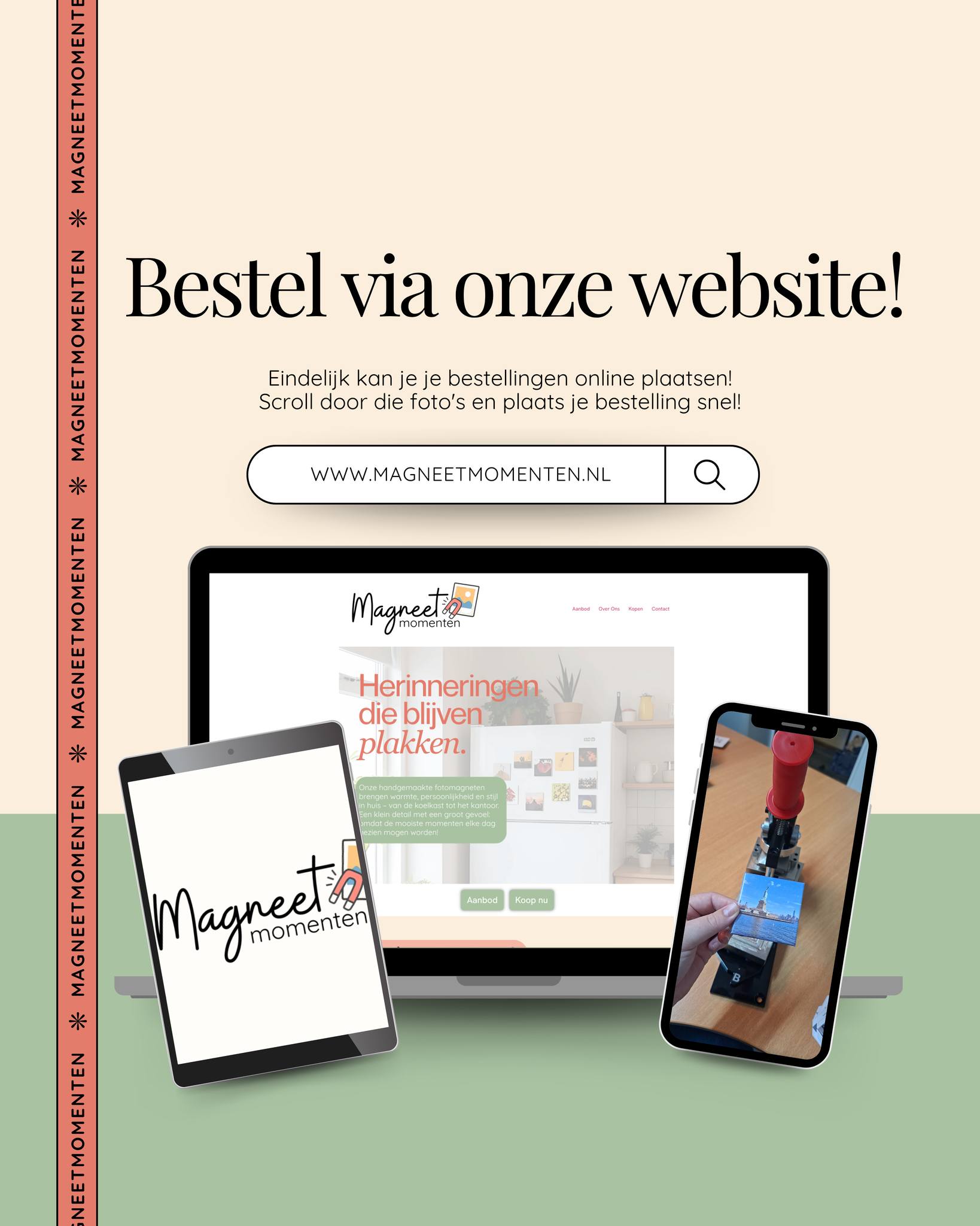 De website is live! Wil je een bestelling plaatsen? Doe dit via www.magneetmomenten.nl ! Tot snel!
β¨π§²